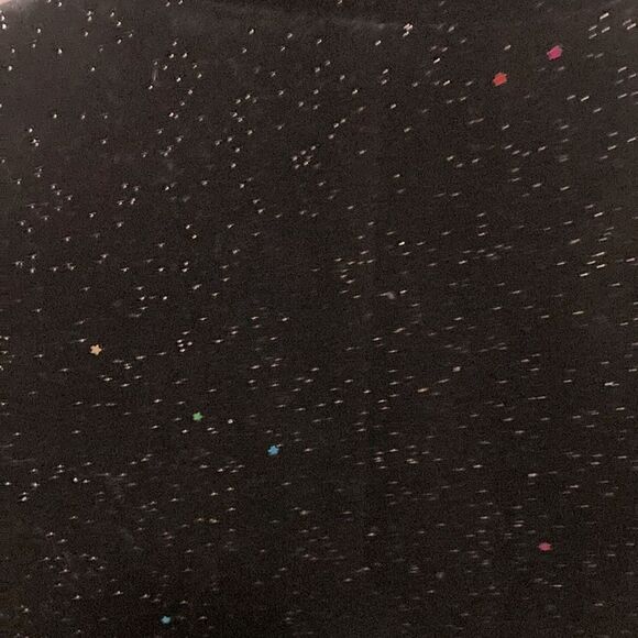 Black Velvet Celestial Woman’s Blazer with Multicolor Sparkles & Stars. Sz 2. - Picture 7 of 10